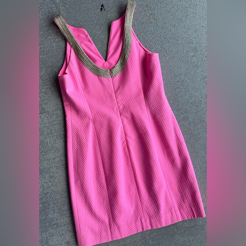Lilly Pulitzer Valli Shift Dress Aura Pink Size 10 - Picture 3 of 5